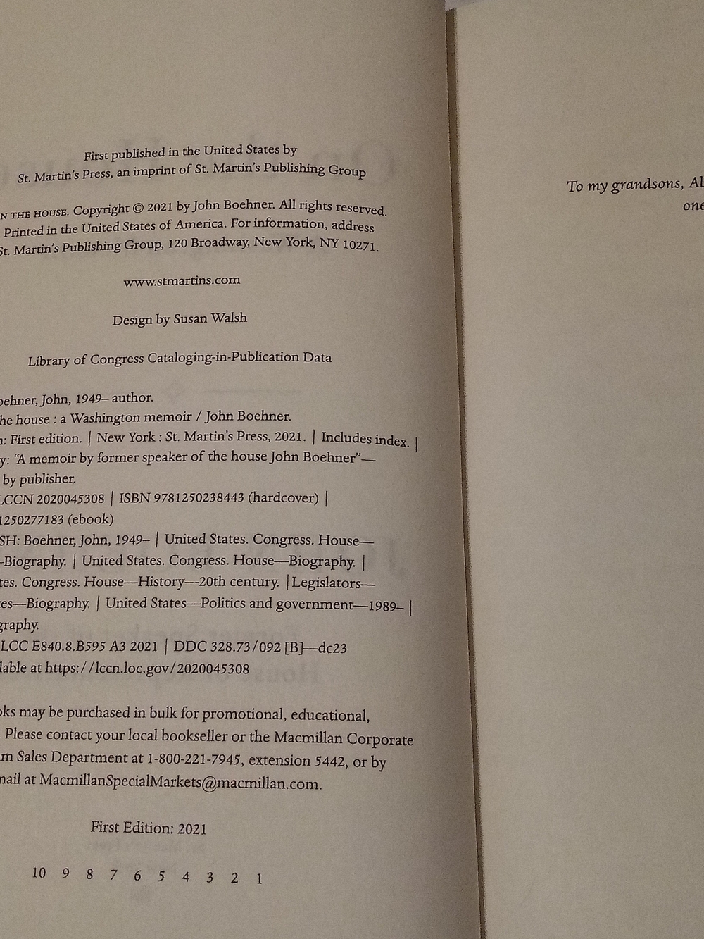 On the House by John Boehner – Hardcover - Picture 14 of 16
